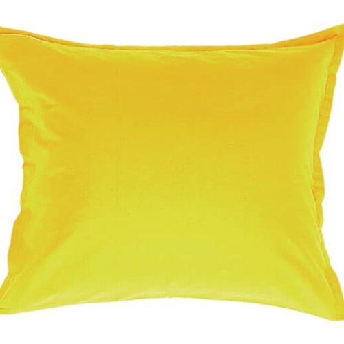 Satin pillowcase in yellow