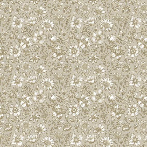 Voksdug - PLATA - Blomster - 140 cm - 20m pr. rulle